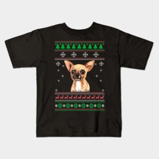 Cute Chihuahua Dog Lover Ugly Christmas Sweater For Women And Men Funny Gifts Kids T-Shirt